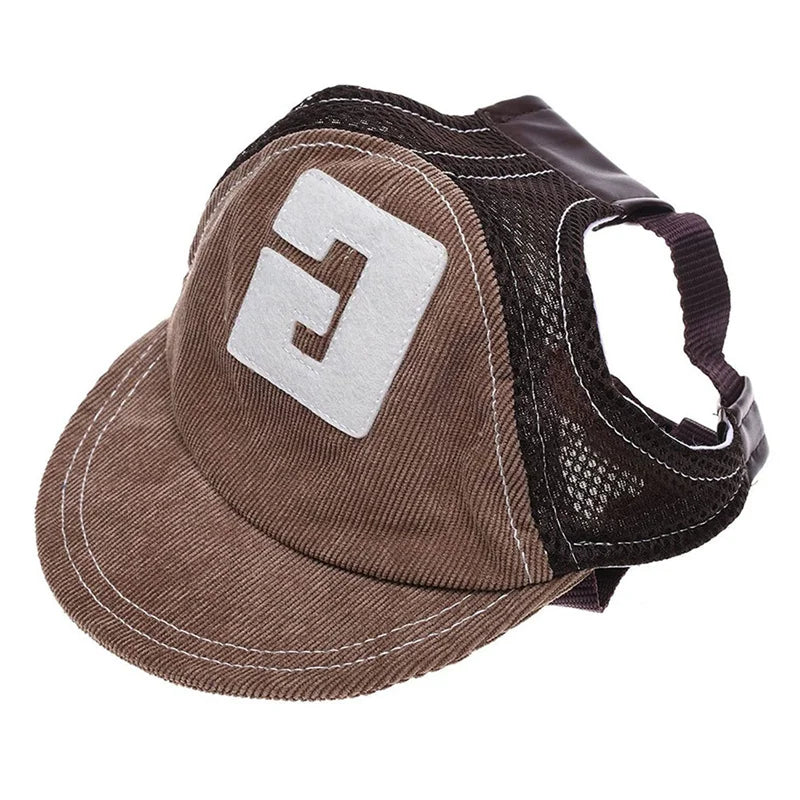 Protect Your Pup in Style: Adjustable Dog Sunscreen Baseball Cap with Ear Holes for All Sizes