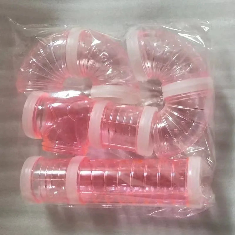 Creative Hamster Plastic Tube Maze Tunnel - DIY Fun for Your Golden Hamster!