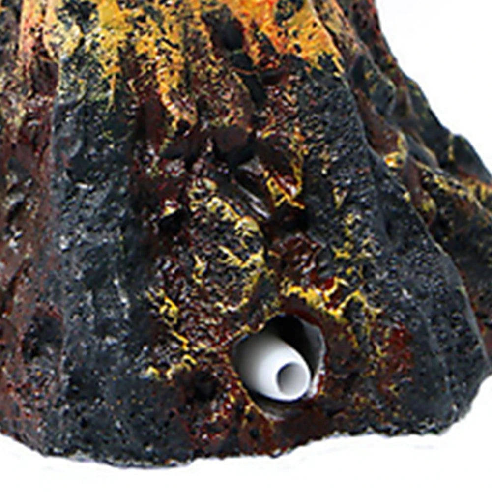 Transform Your Aquarium with a Stunning Volcano Shape Air Bubble Stone - Perfect Fish Cave Decoration