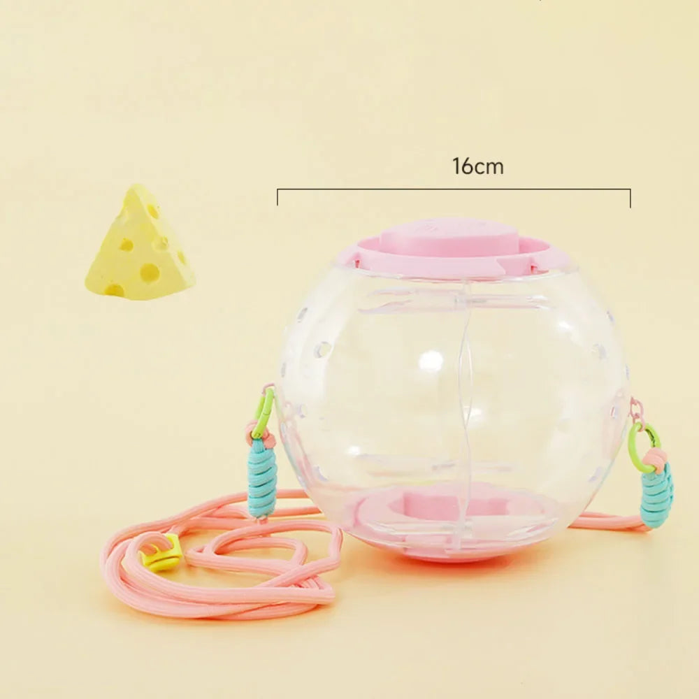 Ultimate Hamster Outdoor Carrying Ball - Exercise & Adventure with Straps for Small Pets