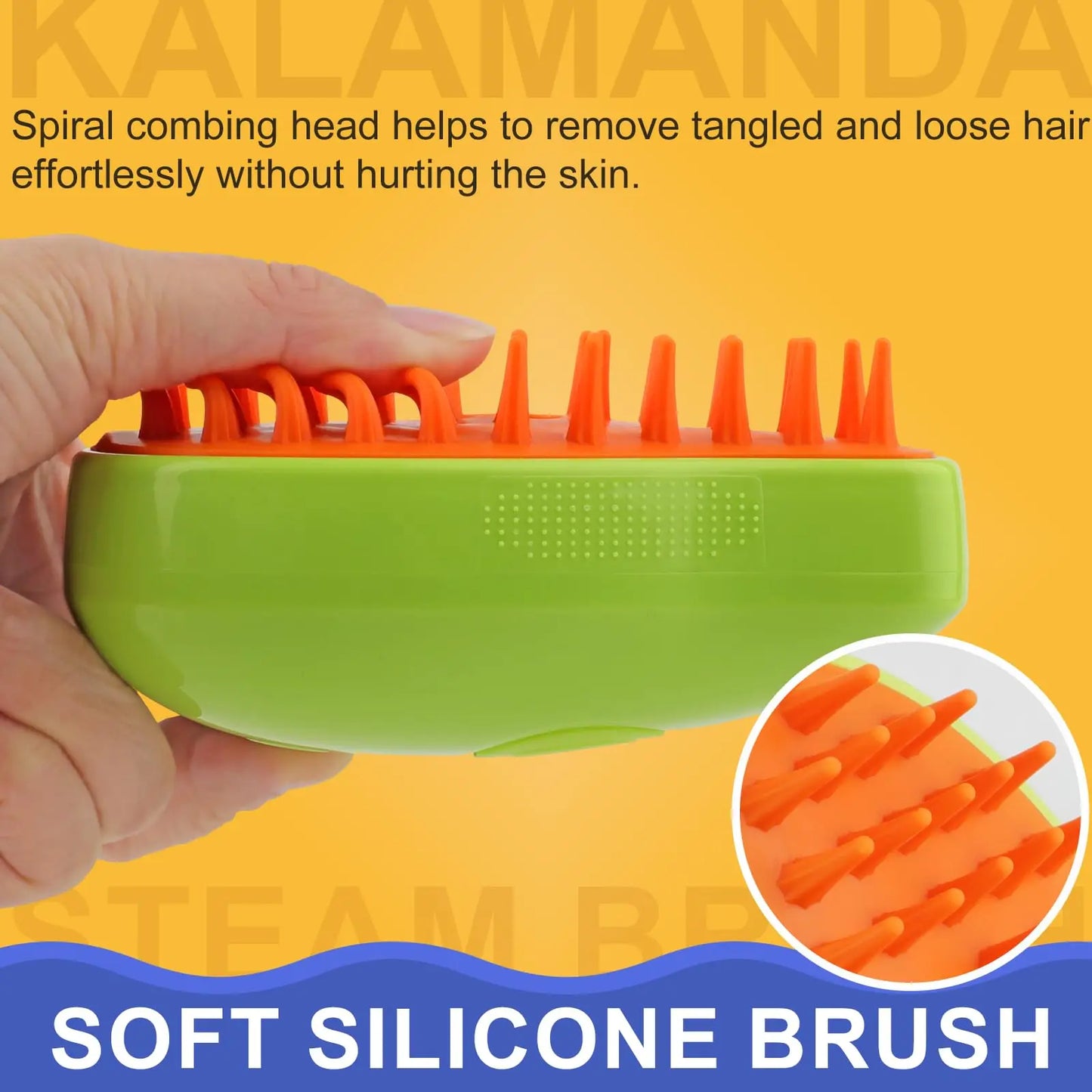 Revolutionary 3-In-1 Steamy Brush for Effortless Pet Grooming: Electric Comb for Hair Removal, Cleaning, and Massage for Cats and Dogs
