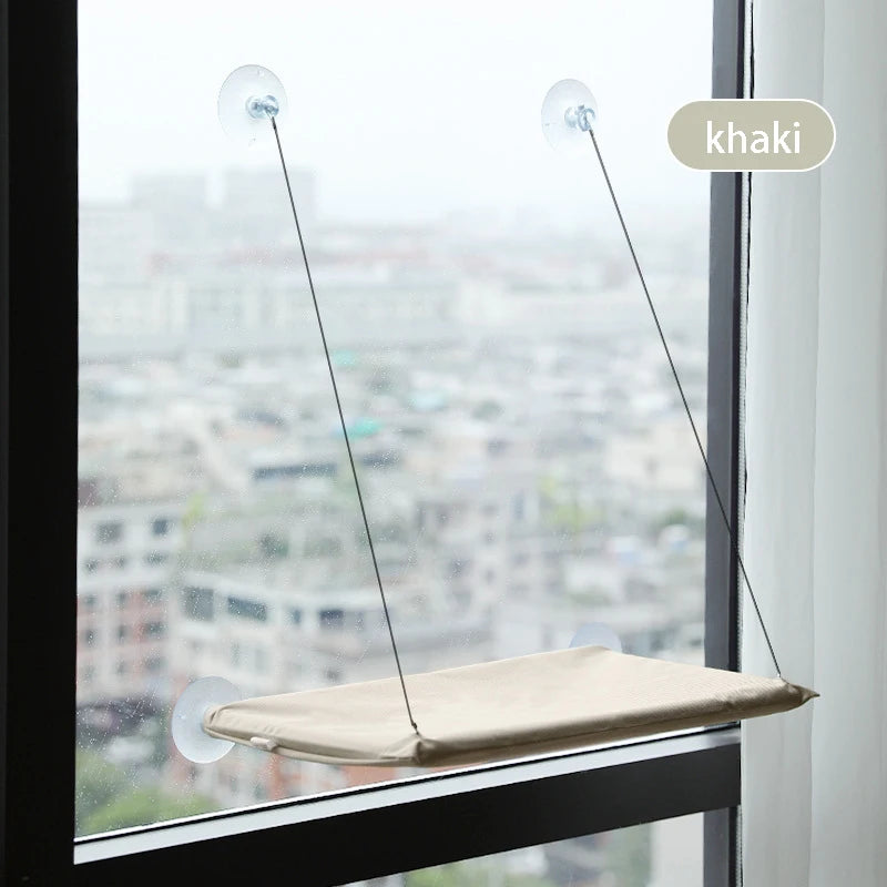 The Purr-fect Sunny Window Hammock: A Cozy Climbing Adventure for Your Feline Friend!