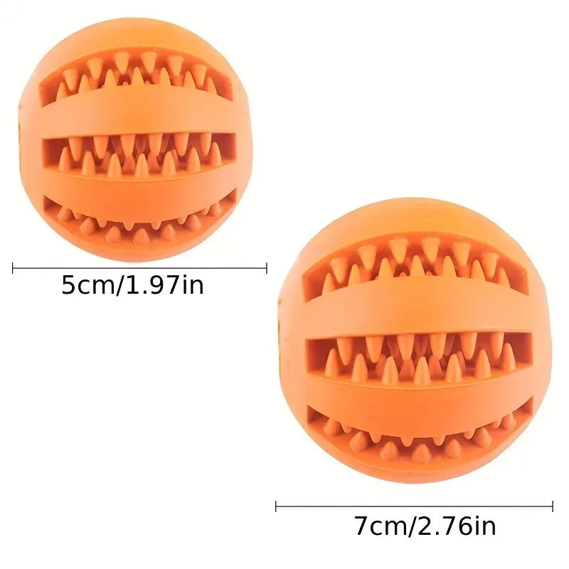 Bounce & Chew: Nontoxic Rubber Dog Toy Ball for Happy, Healthy Playtime!