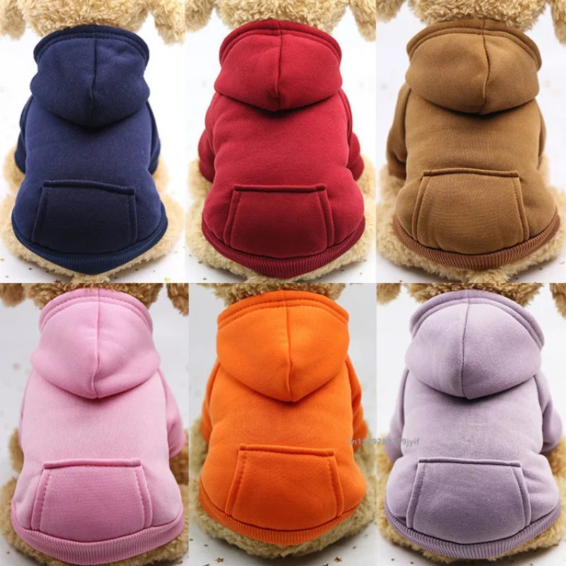 Cozy Up Your Pup: Stylish Dog Winter Hooded Sweatshirt for Small to Medium Breeds - Perfect for Chihuahuas and French Bulldogs!
