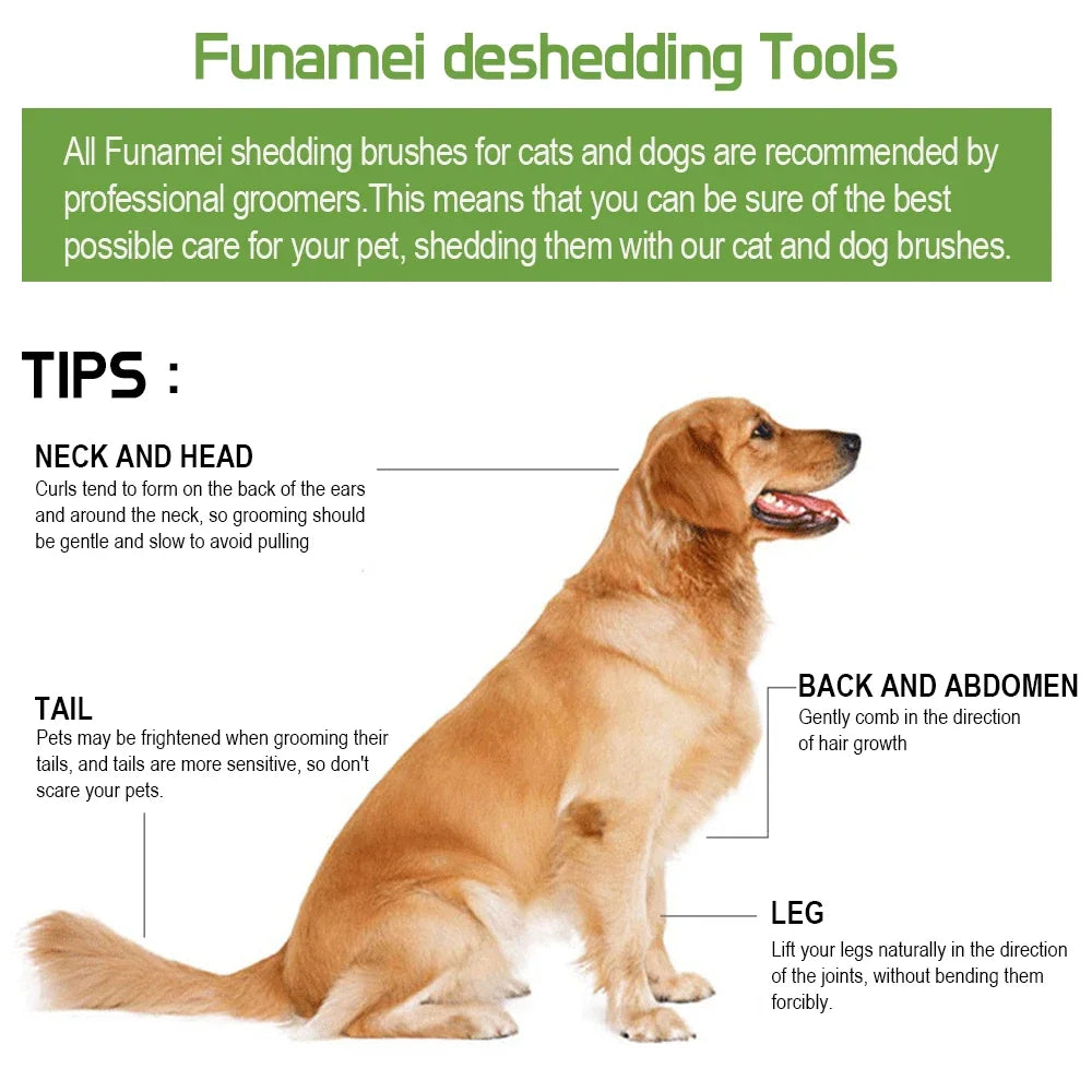 Ultimate Long Hair Cat Brush & Pet Deshedding Tool - Perfect Grooming Brush for Dogs and Cats with Short Hair Comb for Effortless Fur Removal