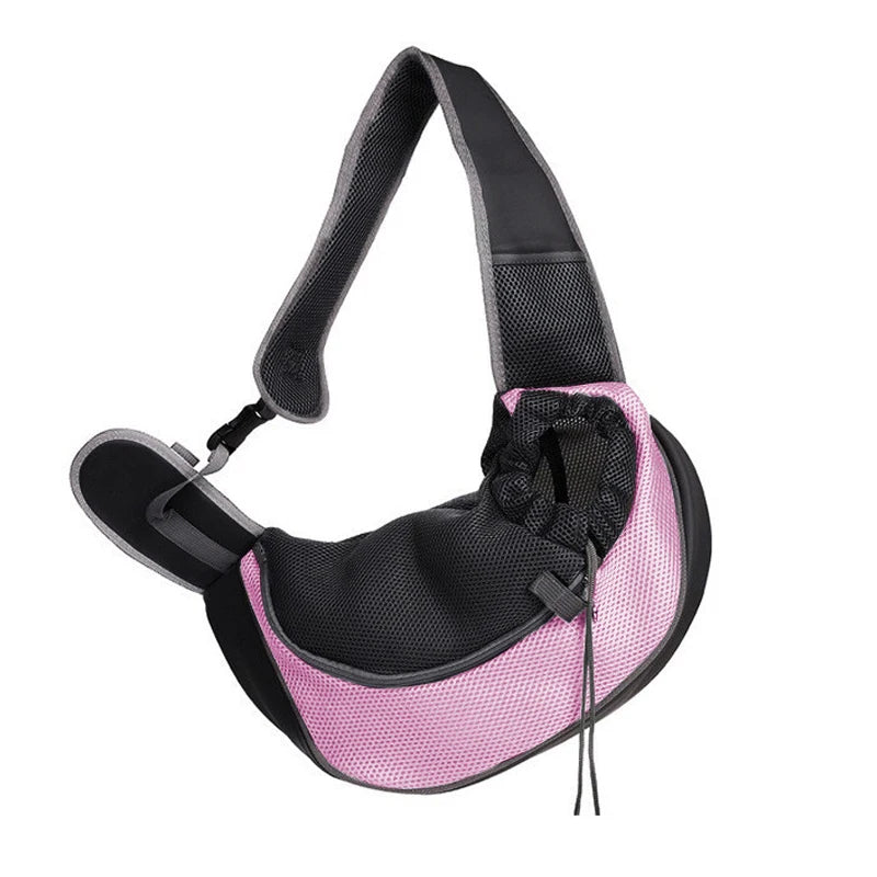 Stylish Pet Carrier Backpack for Dogs and Cats - Travel Tote Sling Bag with Breathable Mesh
