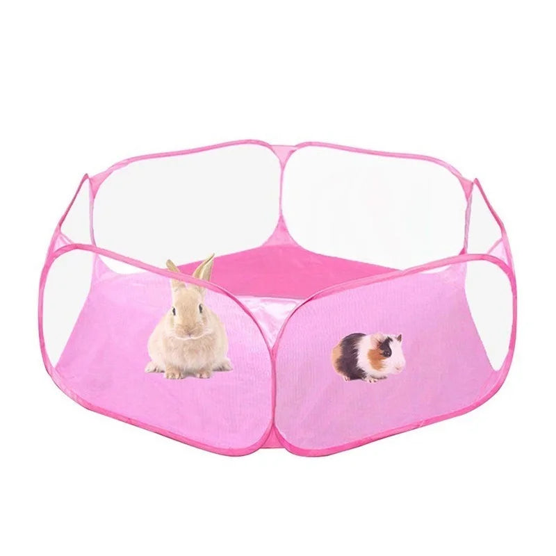 Deluxe Portable Playpen for Small Pets - Breathable Folding Tent for Cats, Dogs, Rabbits, and More!