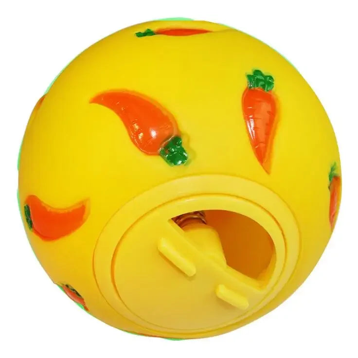 Engaging Interactive Rabbit Treat Ball - Slow Feeder & Snack Dispensing Toy for Bunnies, Ferrets, and Hamsters