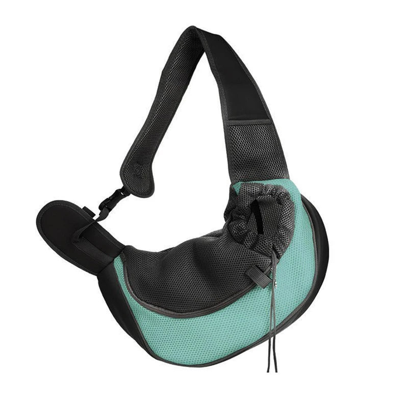 Stylish Pet Carrier Backpack for Dogs and Cats - Travel Tote Sling Bag with Breathable Mesh
