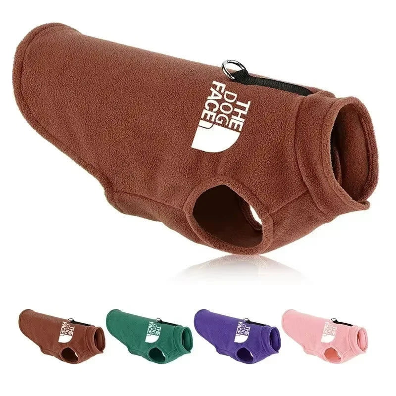 Cozy Fleece Dog Sweater Vest - Perfect Autumn/Winter Jacket for Small Breeds like Chihuahua and Bulldog
