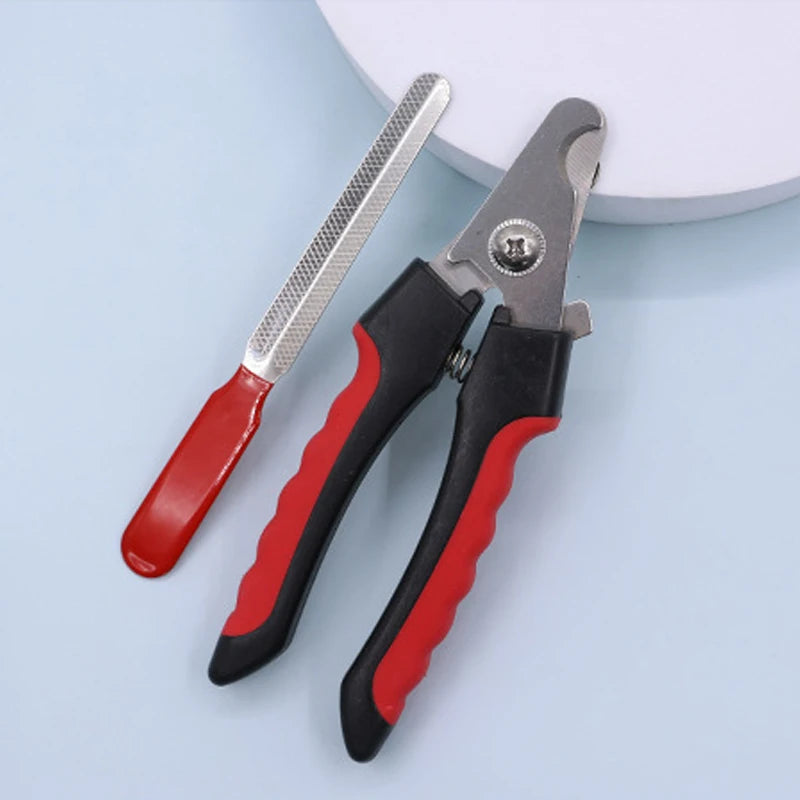 Groom Your Furry Friends with Our Premium Stainless Steel Nail Clipper Set - Perfect for Dogs and Cats!