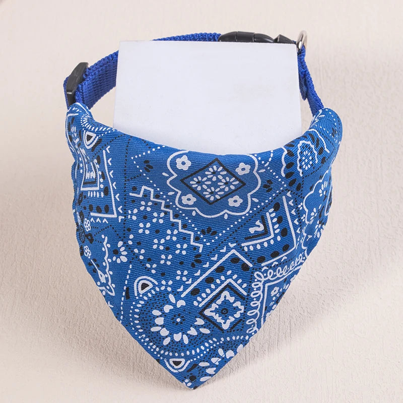 Stylish Adjustable Scarf Bandana Collar for Small Dogs and Cats - Perfect for Fashionable Pets!