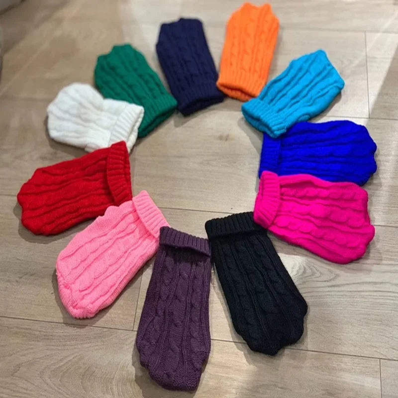 Cozy Knitted Dog Sweater for Small to Medium Breeds - Perfect Winter Wear for Your Chihuahua and Yorkshire Terriers