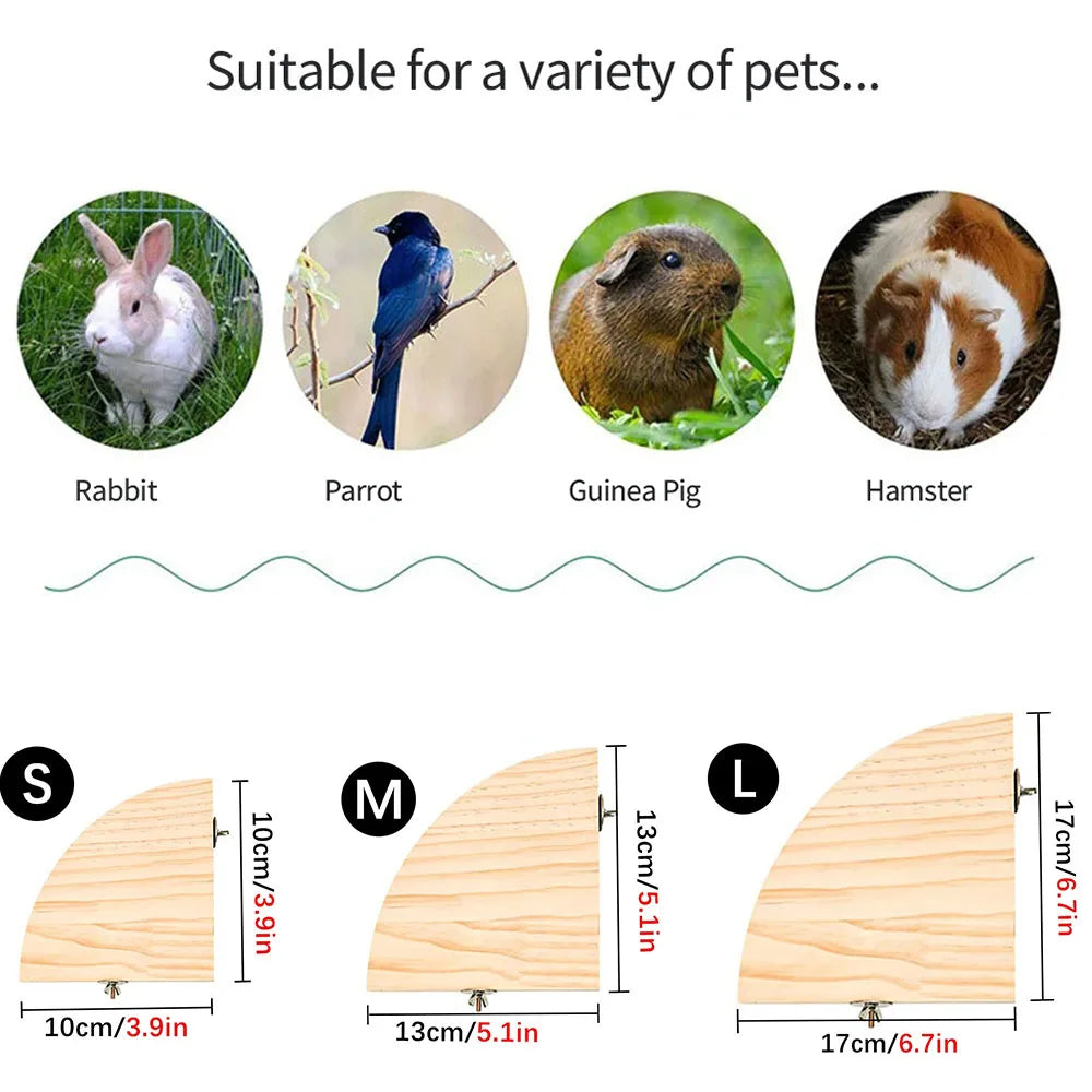 Elevate Your Bird's Habitat with Our Premium Wooden Parrot Perch Stand - Perfect for Parakeets, Hamsters, and More!