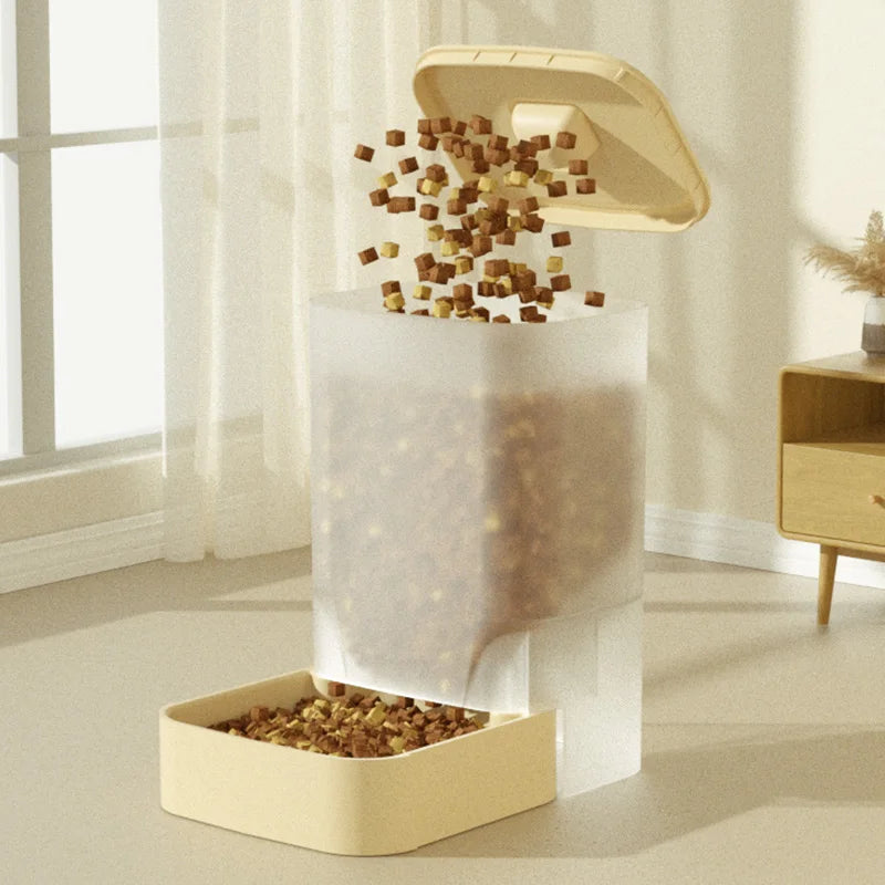 Automatic Pet Feeder and Water Dispenser - Convenient Food Storage Solution for Dogs and Cats
