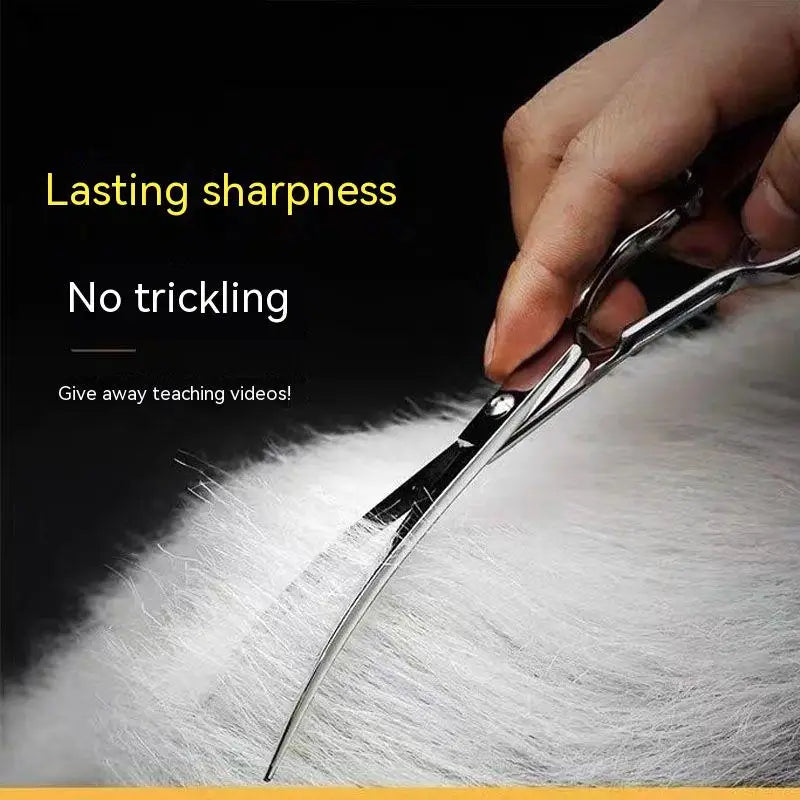 Professional Pet Grooming Scissors Set for Dogs - Perfect for Trimming, Styling, and Nail Care