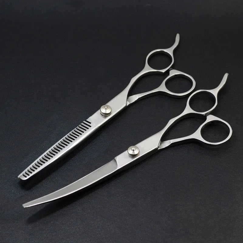 Professional Pet Grooming Scissors Set for Dogs - Perfect for Trimming, Styling, and Nail Care
