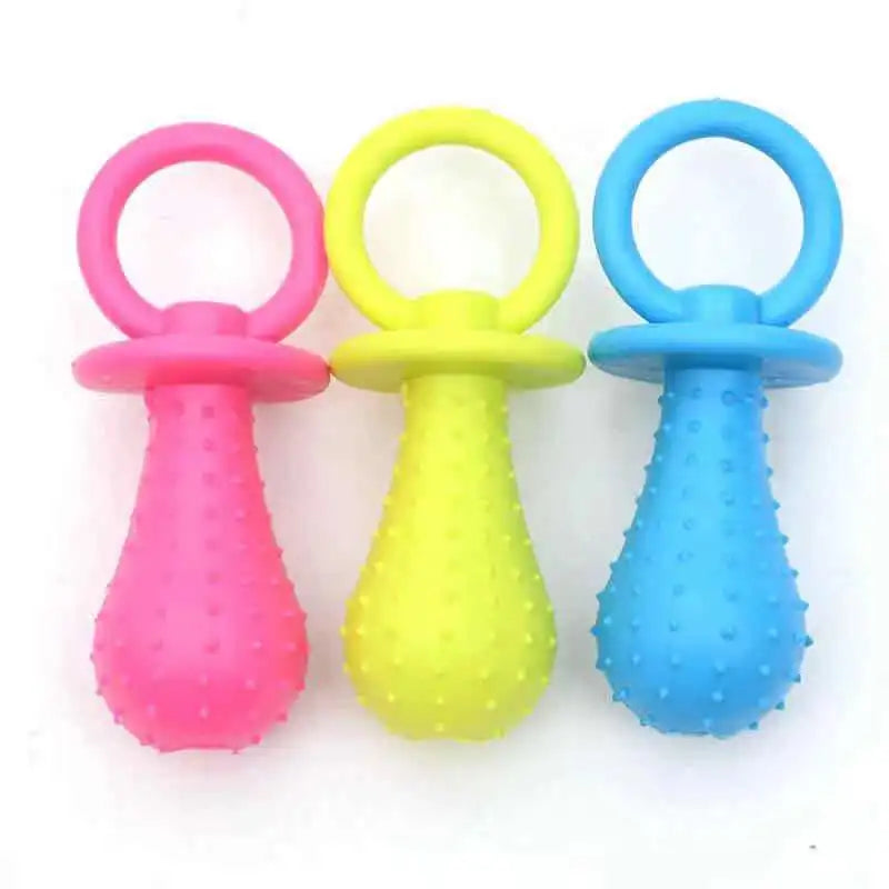 Bite-Resistant Rubber Chew Toy for Small Dogs - The Ultimate Teeth Cleaning Fun!
