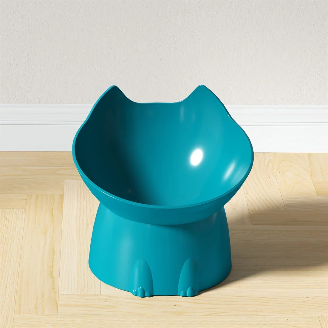 Elevate Your Cat's Dining Experience with the Whiskerware Anti-Tip Elevated Bowl - Perfect for Neck Protection!
