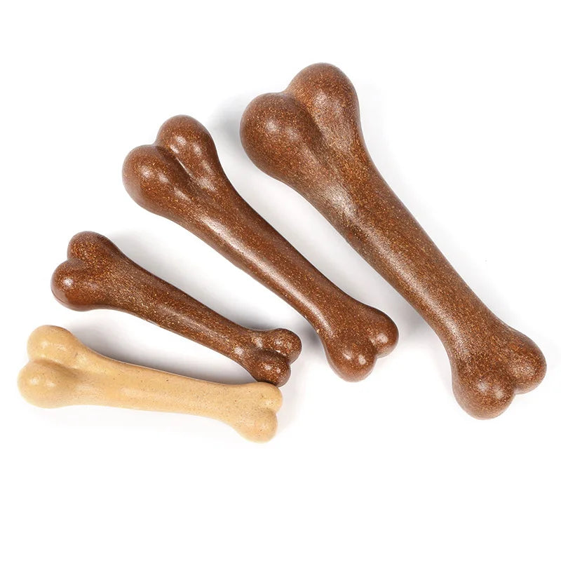Indestructible Natural Dog Bone Chew Toy - Non-Toxic Anti-Bite Solution for Small, Medium, and Large Dogs