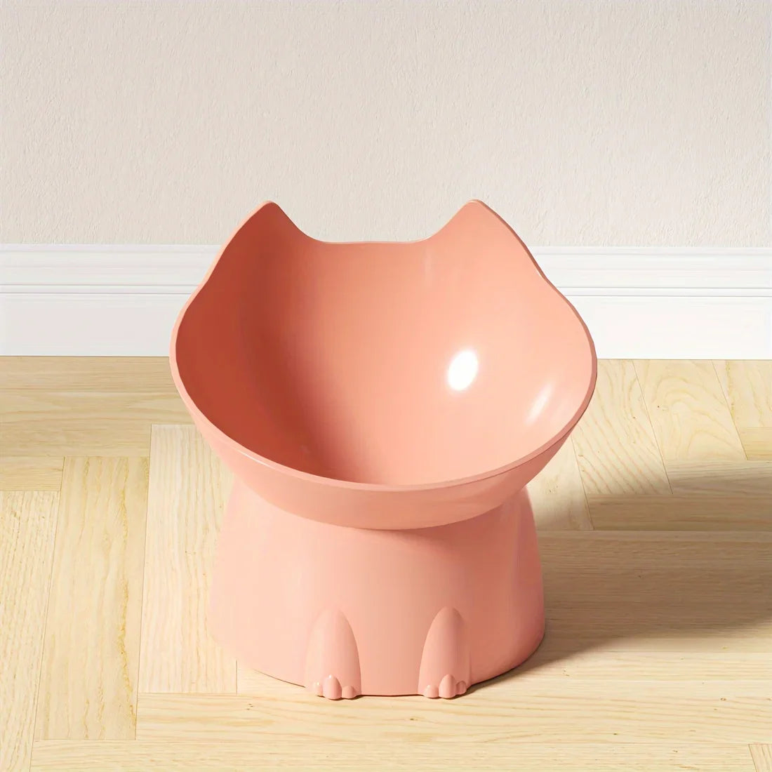 Elevate Your Cat's Dining Experience with the Whiskerware Anti-Tip Elevated Bowl - Perfect for Neck Protection!