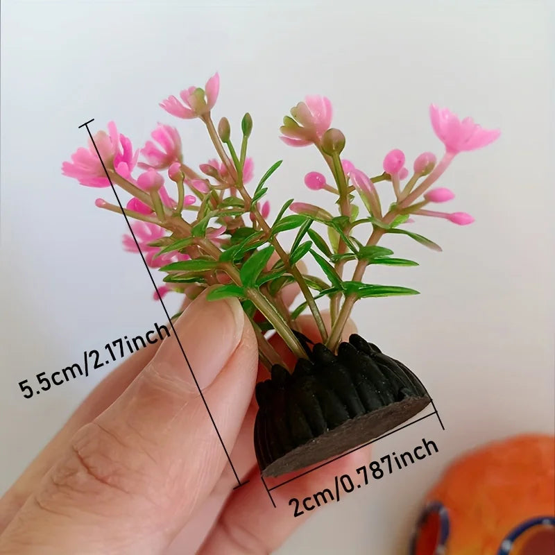Transform Your Aquarium with 10 Pcs of Lifelike Artificial Seaweed Plants - Perfect for Fish Tank Decor!