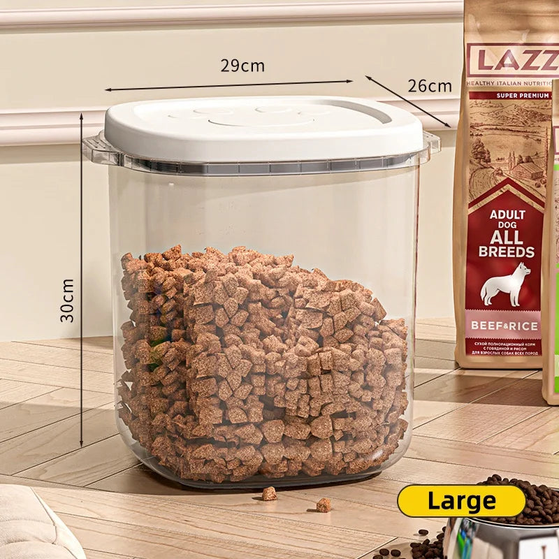 Keep Your Pet's Food Fresh with Our Airtight Large Capacity Storage Container - Perfect for Cats and Dogs!