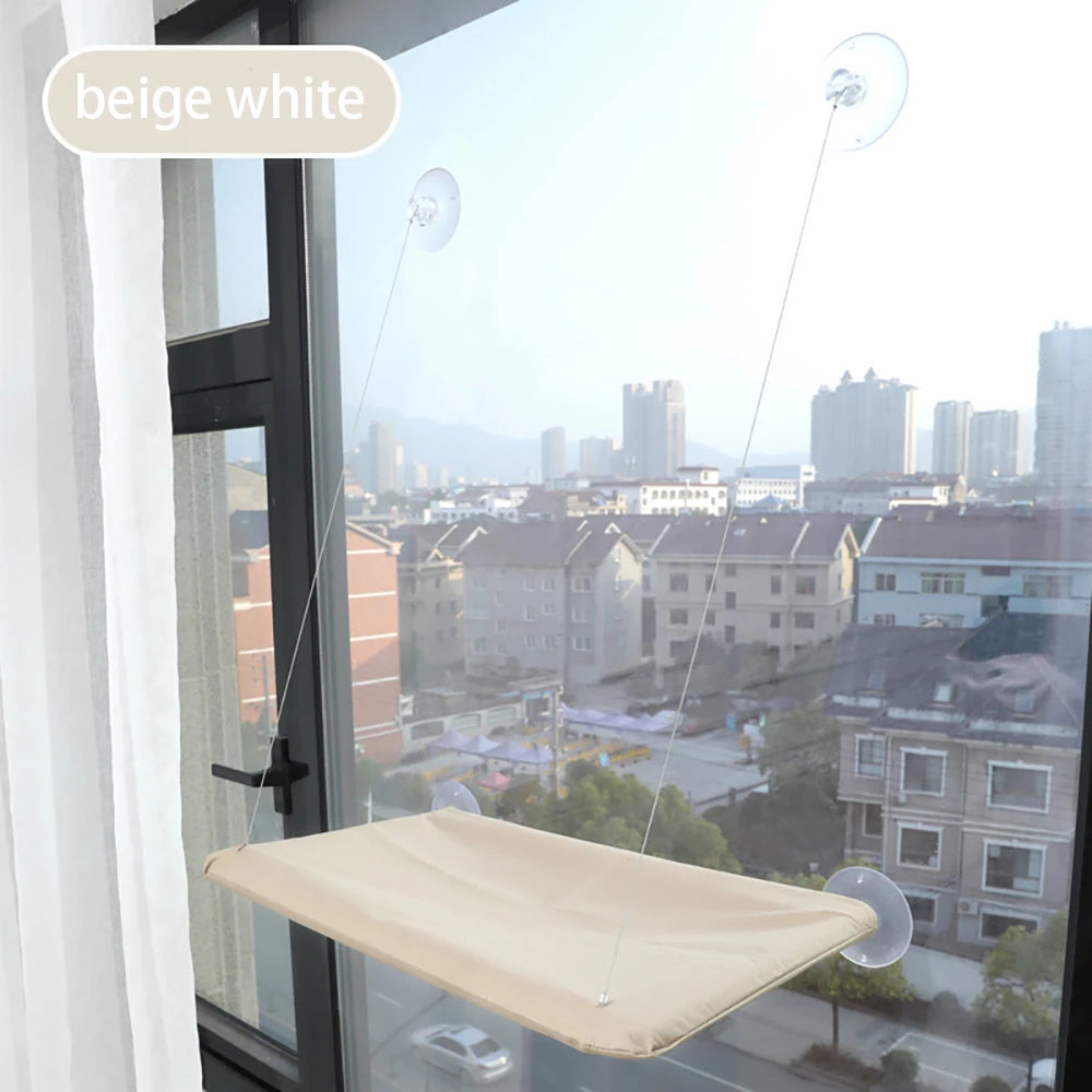The Purr-fect Sunny Window Hammock: A Cozy Climbing Adventure for Your Feline Friend!