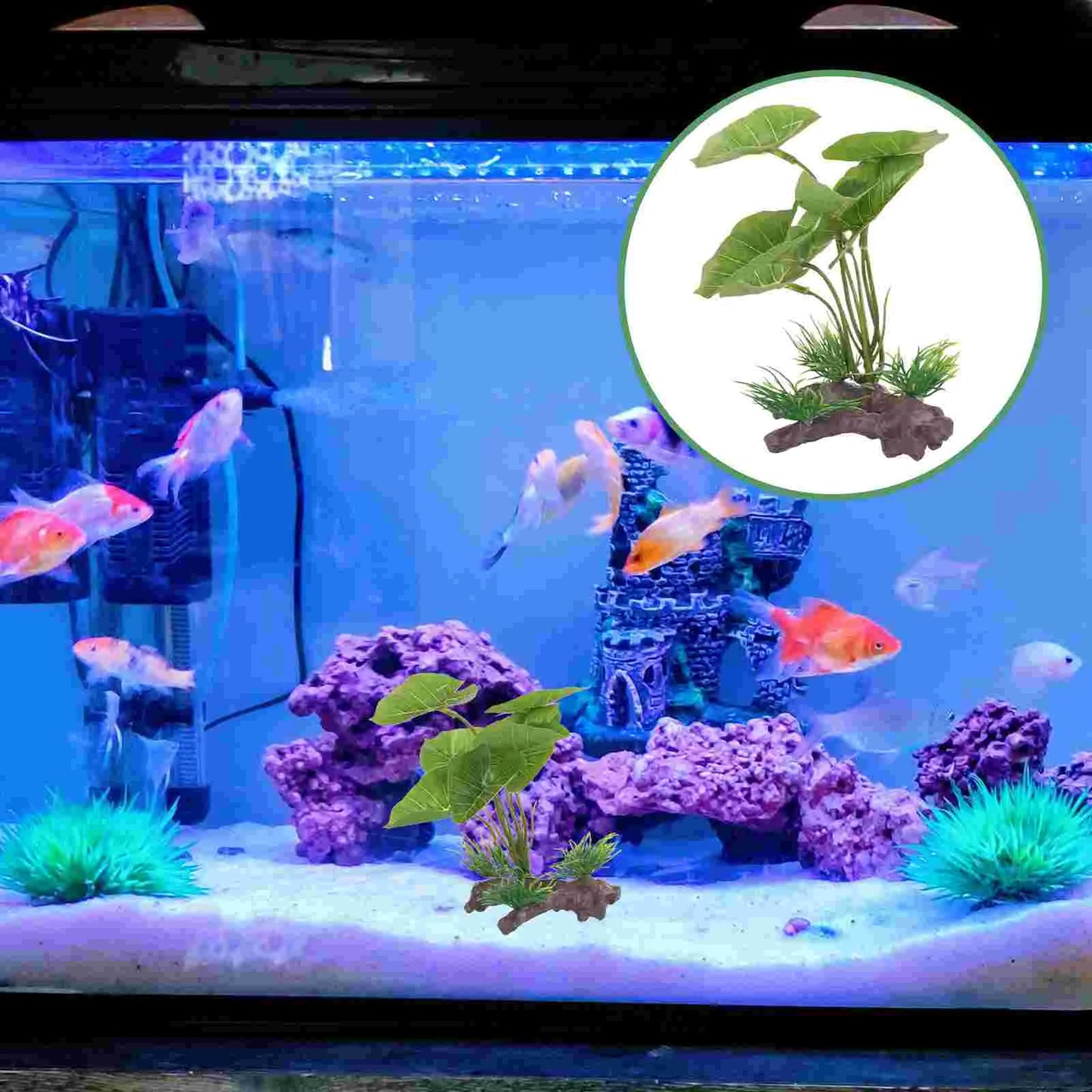 Elevate Your Aquarium with Our Lifelike Plastic Plant - Perfect for Betta Fish and Freshwater Landscapes