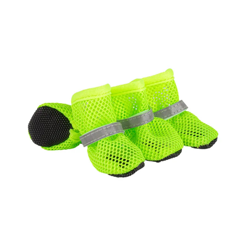 Protect Your Pup's Paws with Our 4-Piece Non-Slip Breathable Dog Boots – Perfect for Small to Medium Dogs!