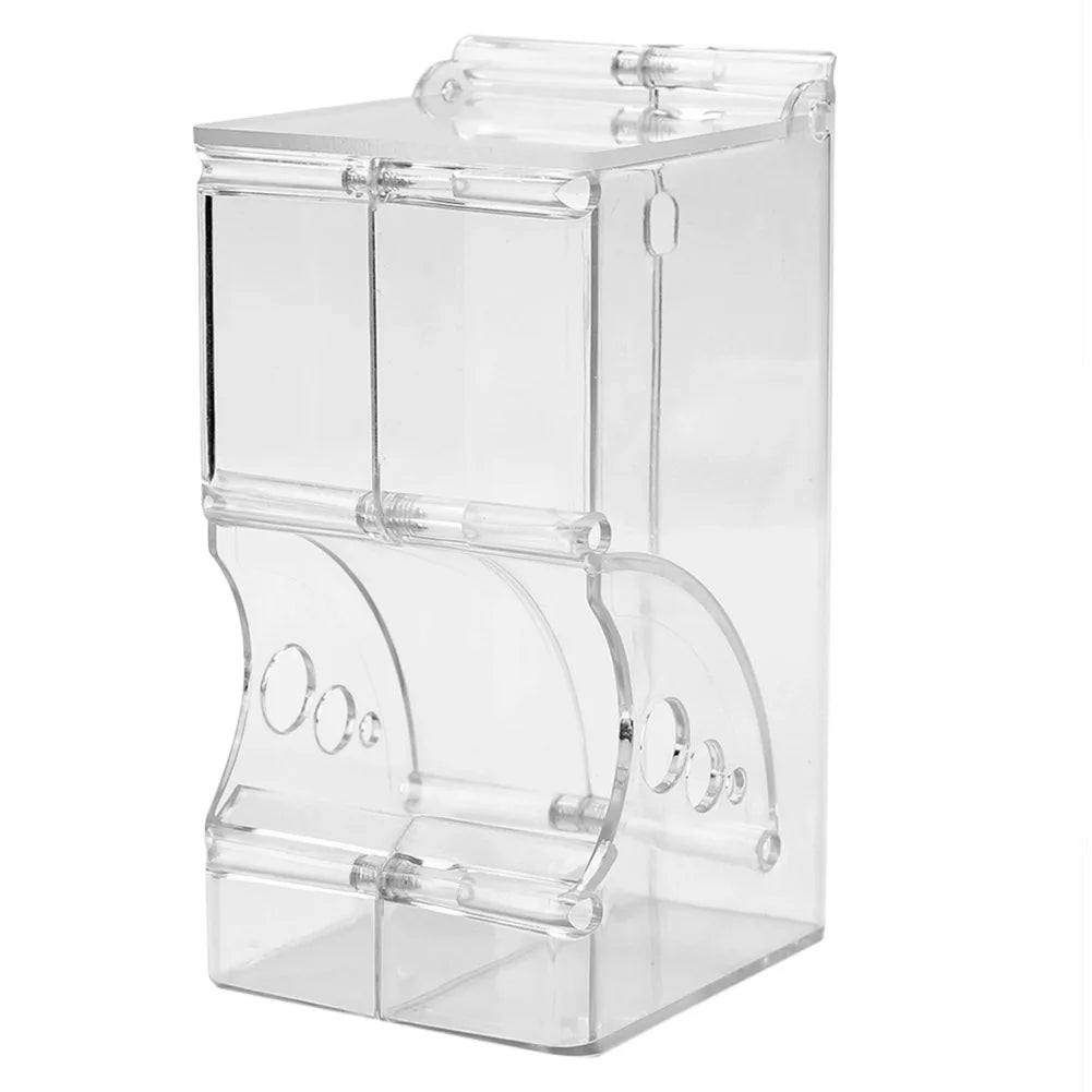 Automatic Hamster Food Feeder - Cute & Safe Transparent Bowl for Small Pets