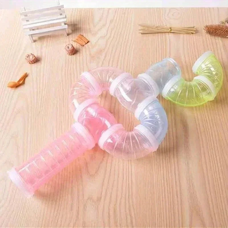 Creative Hamster Plastic Tube Maze Tunnel - DIY Fun for Your Golden Hamster!