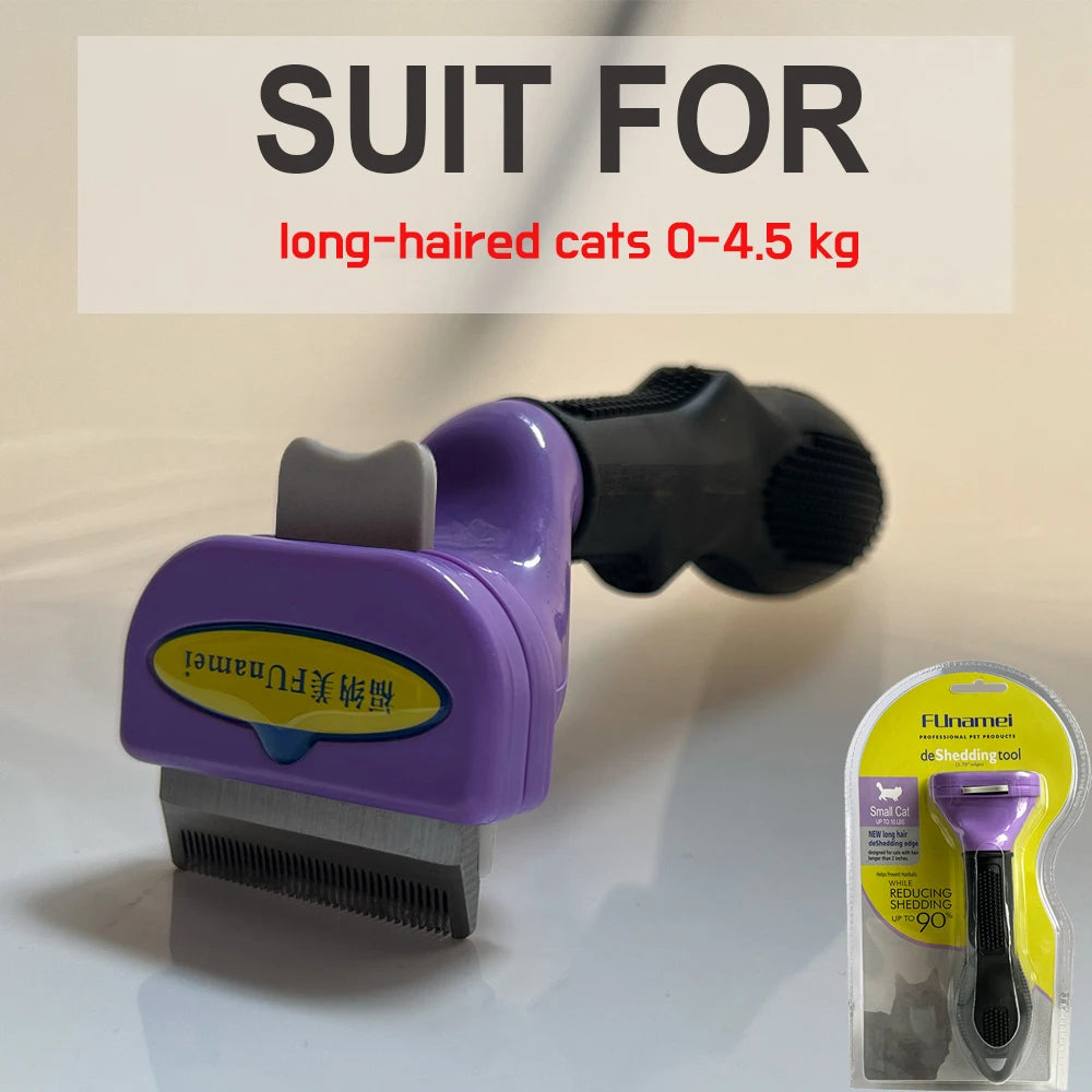 Ultimate Long Hair Cat Brush & Pet Deshedding Tool - Perfect Grooming Brush for Dogs and Cats with Short Hair Comb for Effortless Fur Removal
