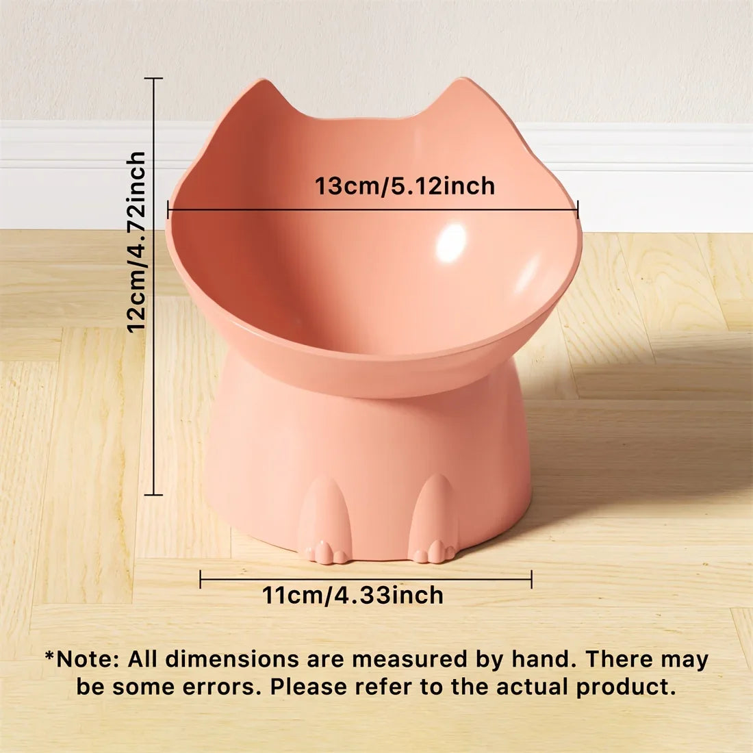 Elevate Your Cat's Dining Experience with the Whiskerware Anti-Tip Elevated Bowl - Perfect for Neck Protection!