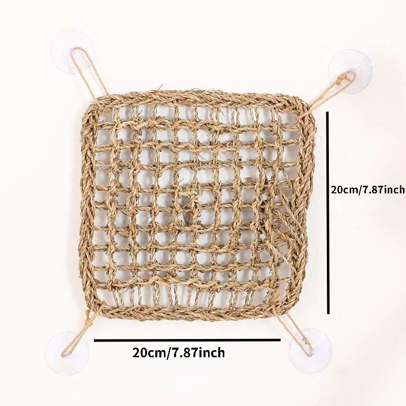 Cozy Bearded Dragon Hammock: Ultimate Lounger for Chameleons, Lizards, Geckos, Snakes, and Iguanas - Perfect Grass Cushion Pet Bed & Swing