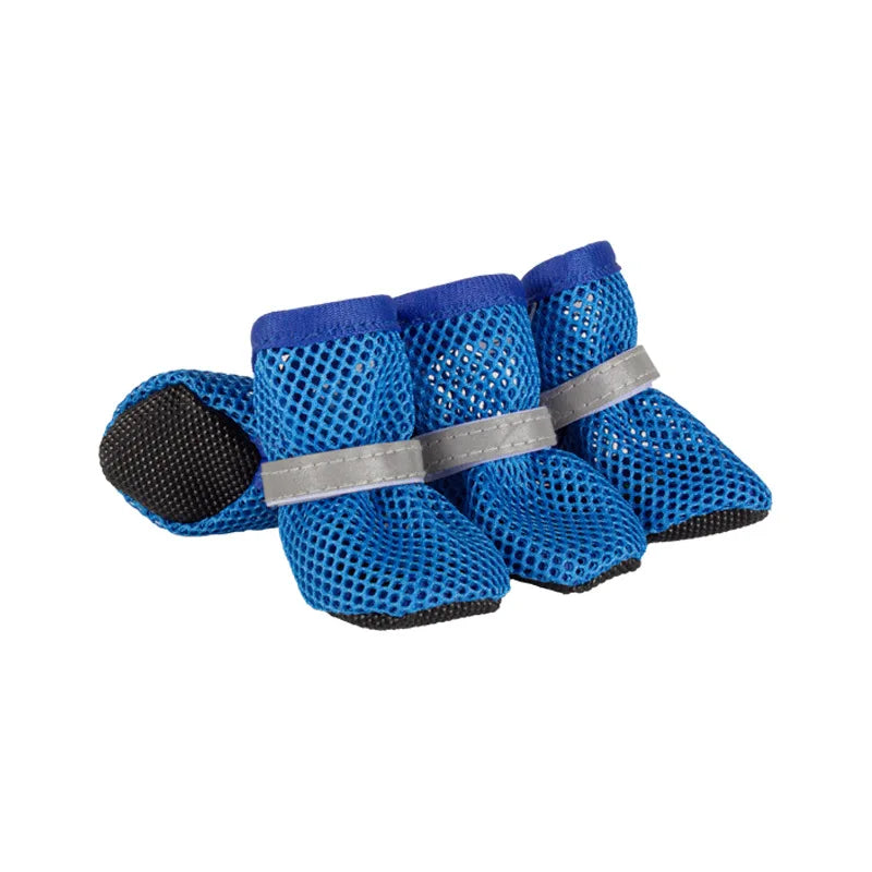 Protect Your Pup's Paws with Our 4-Piece Non-Slip Breathable Dog Boots – Perfect for Small to Medium Dogs!