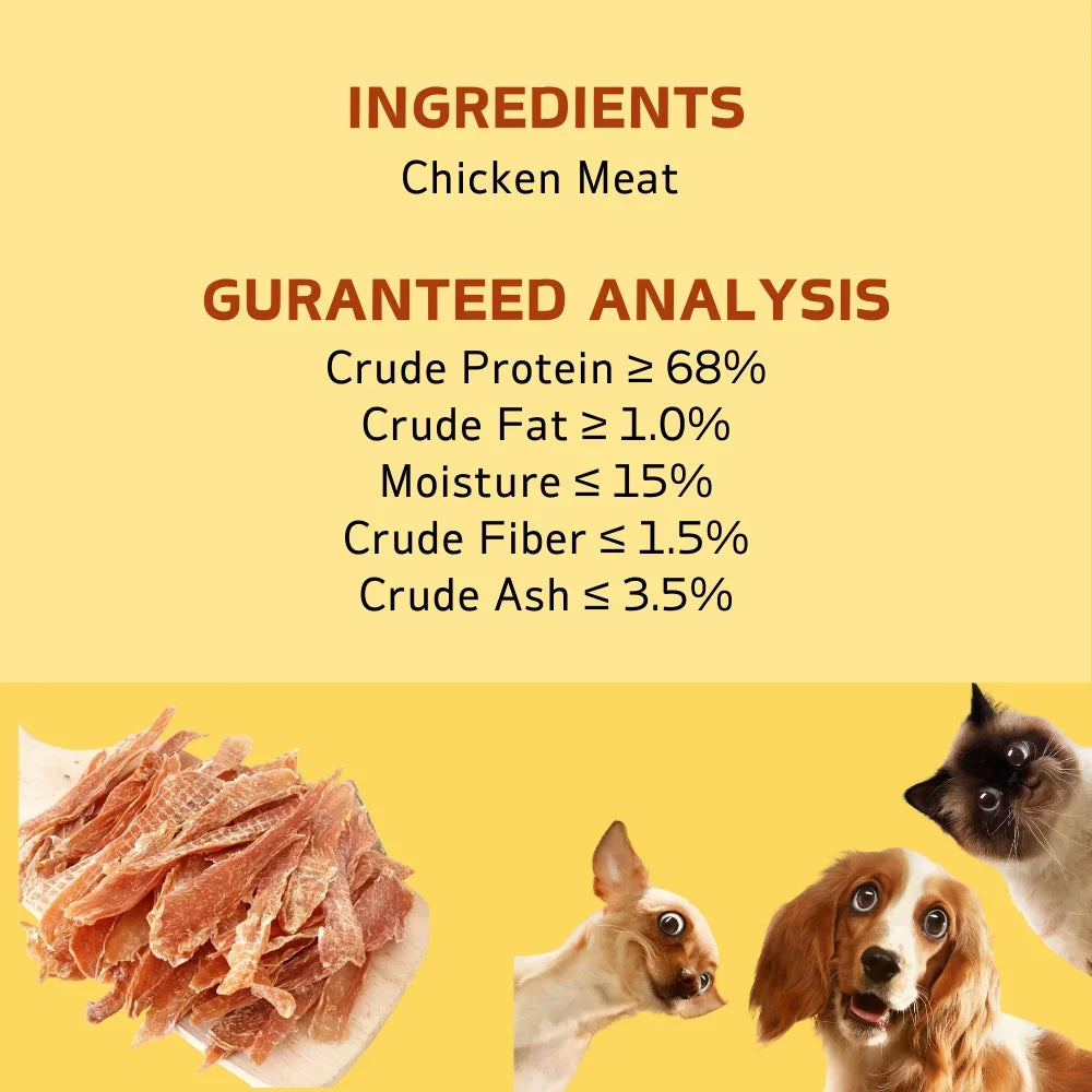 Indulge Your Pup with 150G of Delicious Chicken & Duck Jerky Treats - Perfect for Dogs of All Sizes!