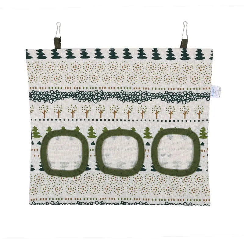 Multi-Hole Hanging Feeding Bag for Small Pets - Perfect Hay Dispenser for Rabbits, Guinea Pigs, and More!