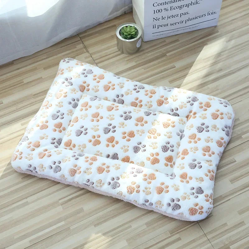 Cozy Double-Sided Pet Mat for Cats and Small Dogs - Soft Plush Sleeping Pad and Travel Blanket