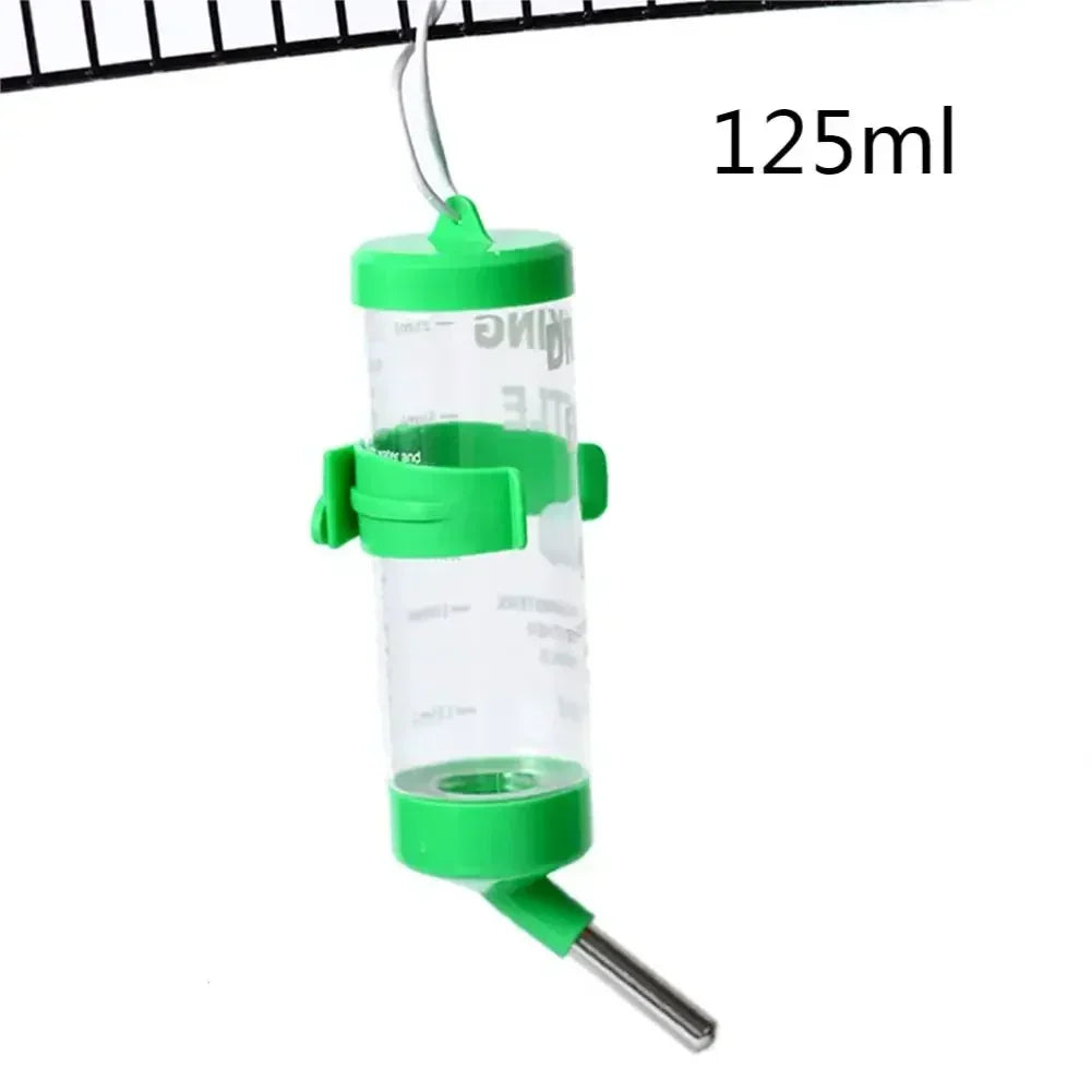 Ultimate Hamster Water Bottle - Hangable Leak-Proof Dispenser for Small Pets - Available in 80/125/250Ml