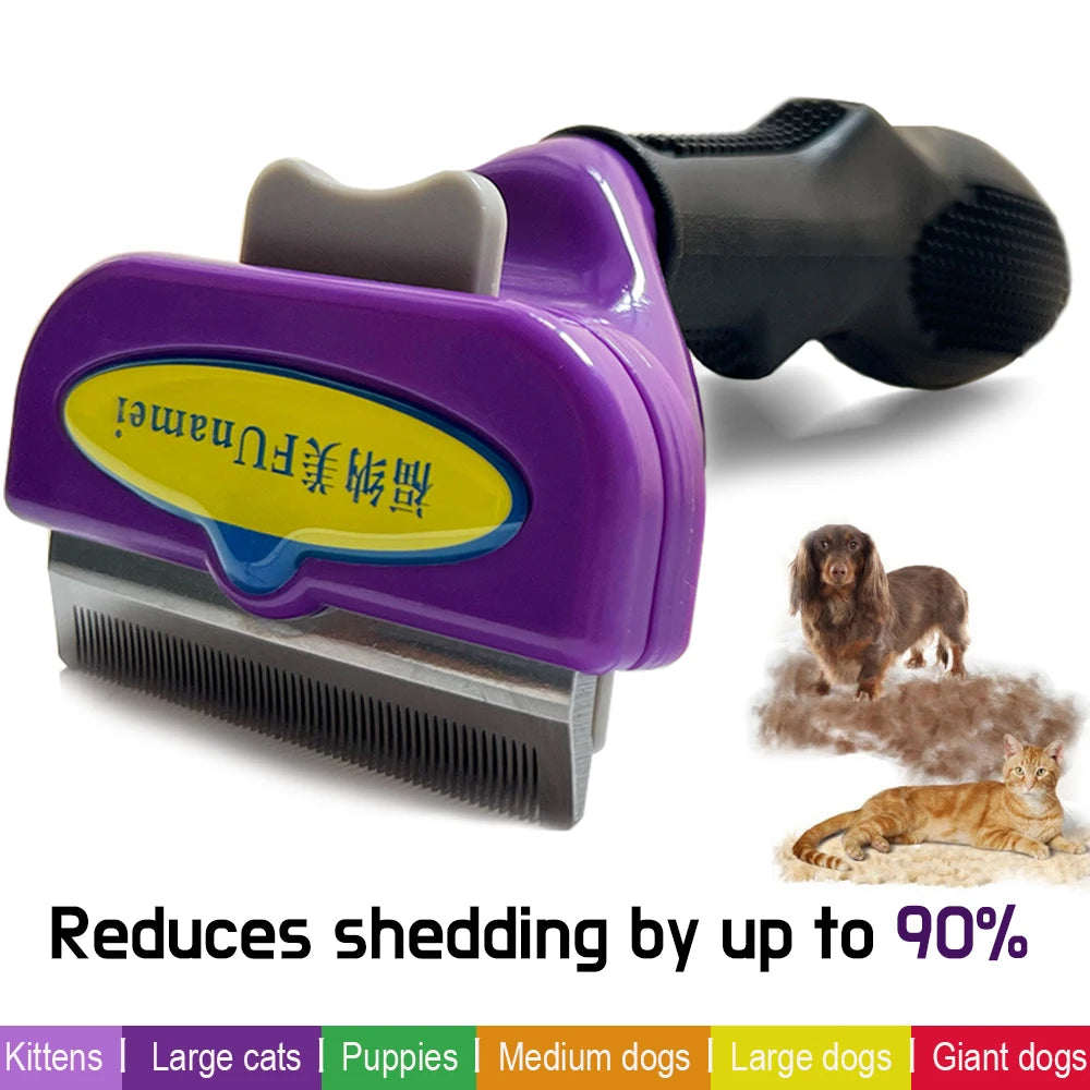 Ultimate Long Hair Cat Brush & Pet Deshedding Tool - Perfect Grooming Brush for Dogs and Cats with Short Hair Comb for Effortless Fur Removal