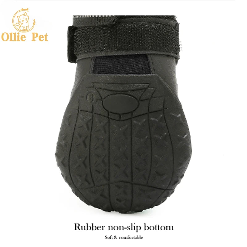 Keep Your Pup Stylish and Safe with Our Waterproof Anti-Slip Dog Boots - Perfect for Autumn and Winter Adventures!