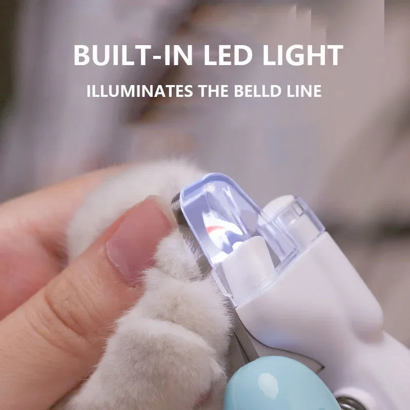 Professional LED Pet Nail Clippers – Safe and Easy Grooming Scissors for Dogs, Cats, and Small Pets