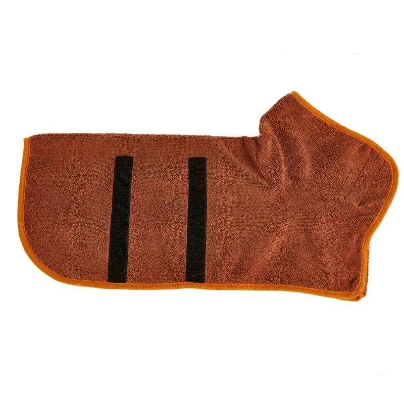 Ultimate Pet Bathrobe: Adjustable, Super Absorbent Towel for All Dog Sizes - Fast Drying & Moisture Wicking