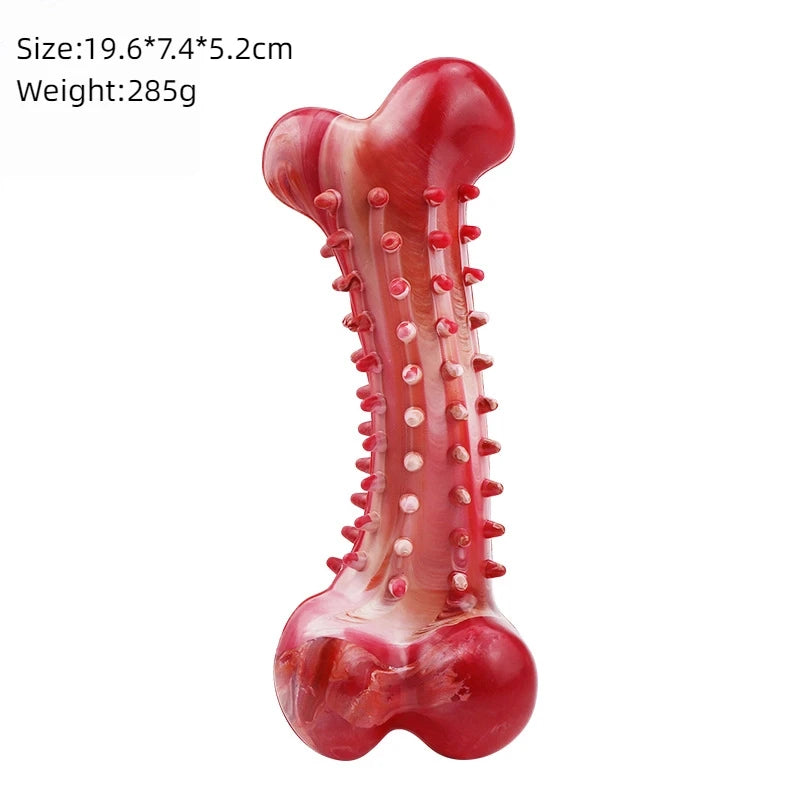 Unbreakable Beef-Flavored Chew Toys for Large Dogs - Perfect for Aggressive Chewers and Dental Health