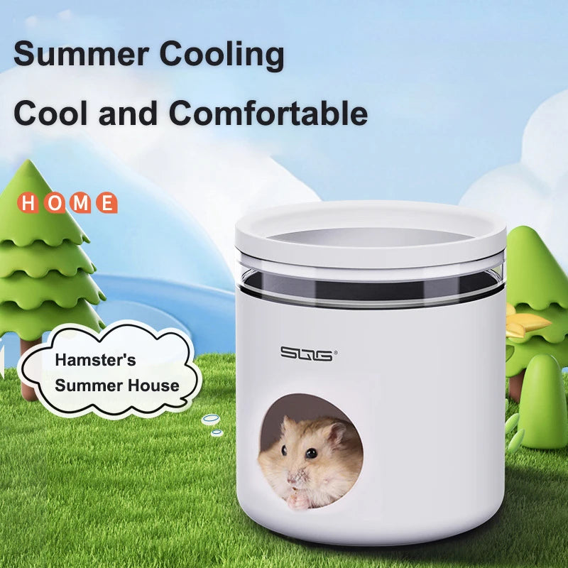 Cool Comfort for Your Furry Friend: The Golden Bear Hamster Ice House - A Summer Shelter for Small Pets
