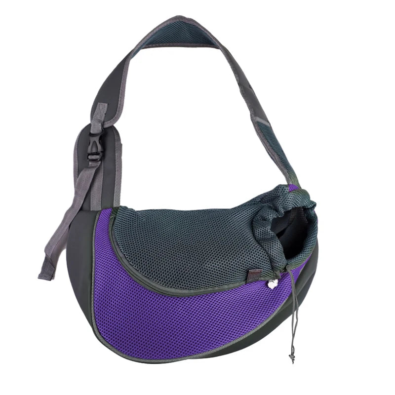 Stylish Pet Carrier Backpack for Dogs and Cats - Travel Tote Sling Bag with Breathable Mesh