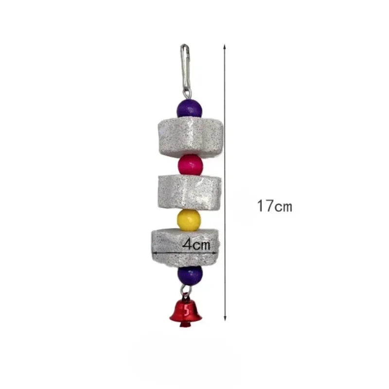 Bright and Engaging Flower-Shaped Bird Molar Toy - Perfect for Parrots, Chinchillas, and Squirrels!