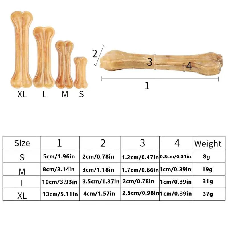 Irresistible Dog Teething Bone - Beef Flavor, Safe & Durable Chew Toy for Medium Dogs