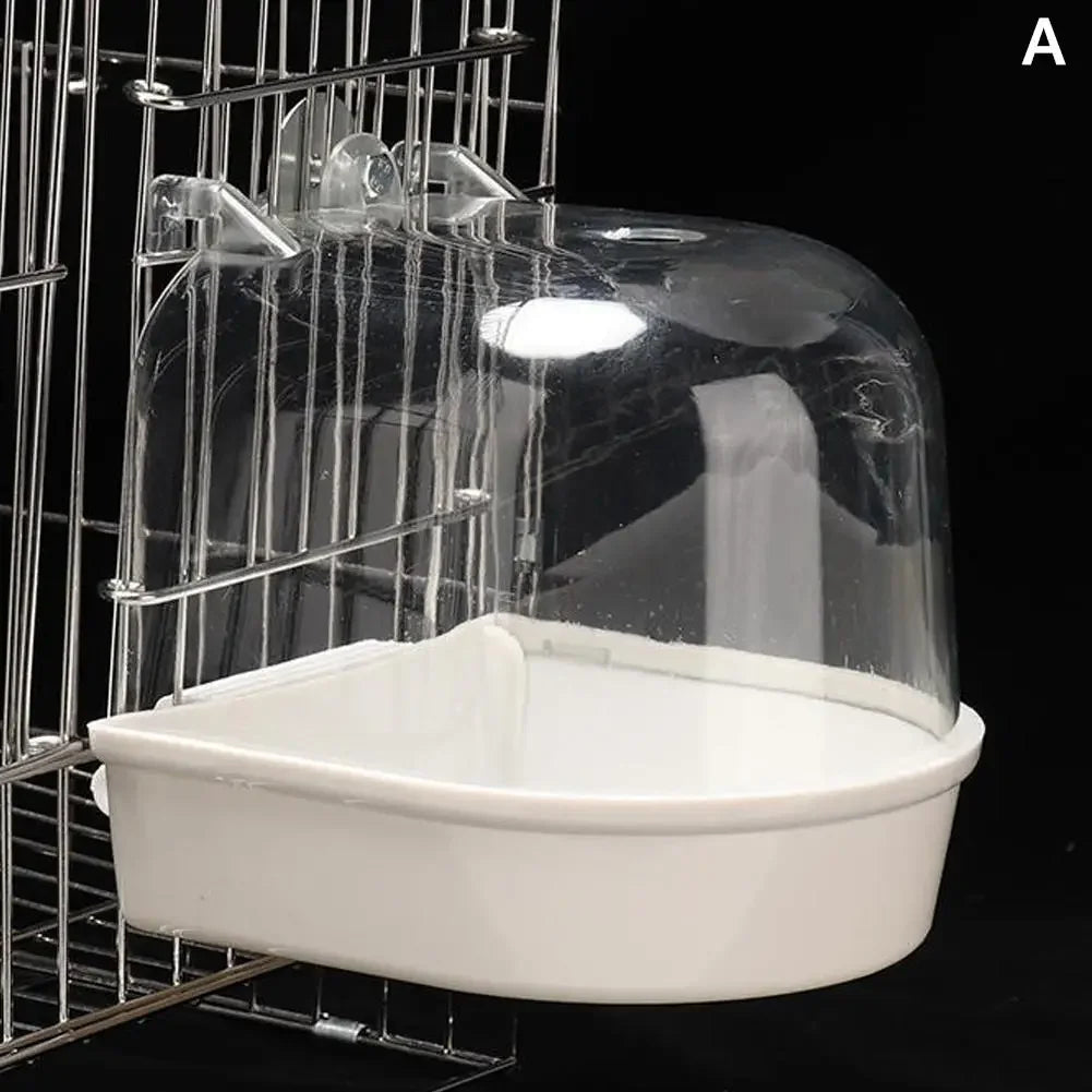 Delight Your Feathered Friends with Our Waterproof and Easy-to-Clean Hanging Bird Bath - Perfect for Parrots and Mynahs!
